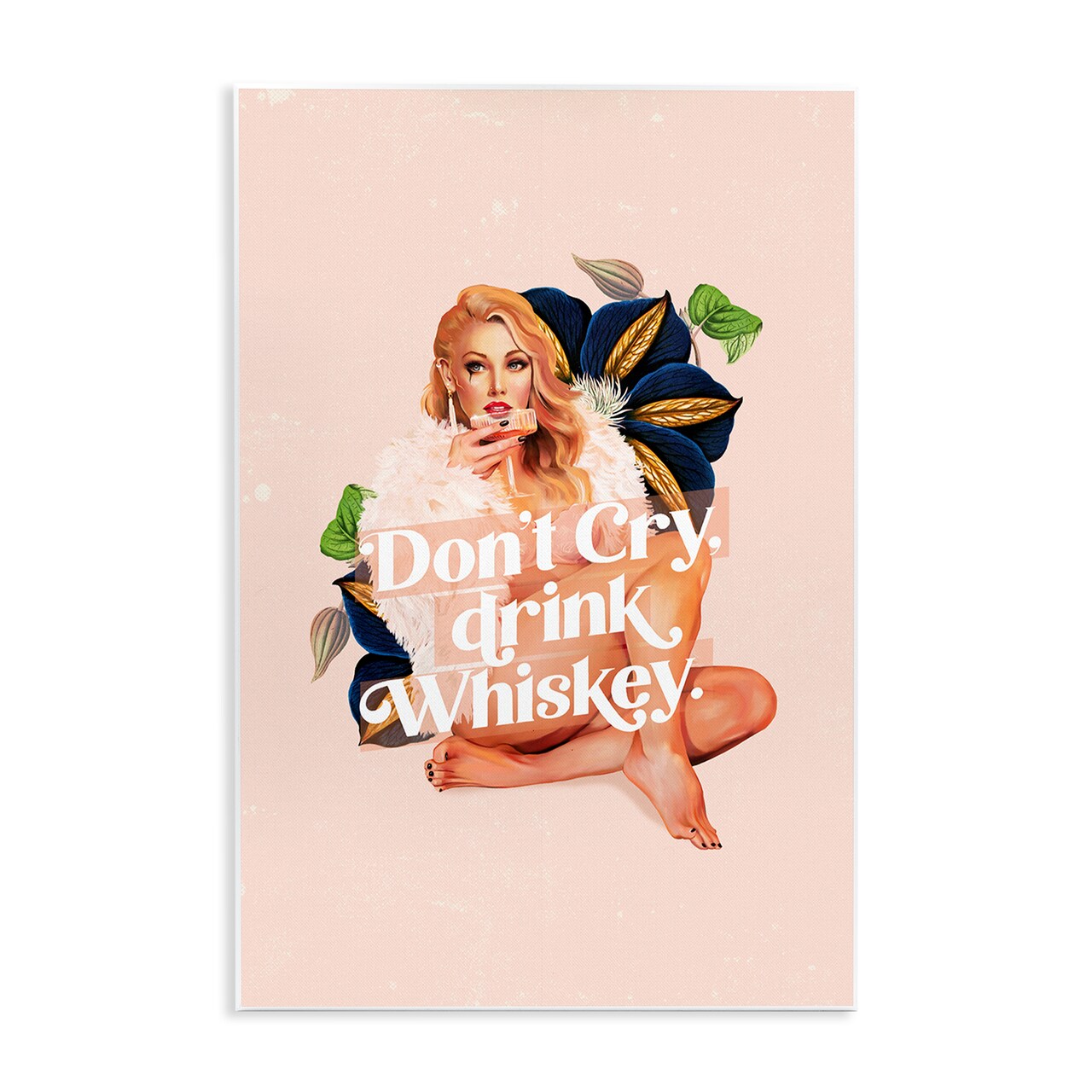 Stupell Industries Don't Cry Drink Whiskey Wall Plaque Art Design by The Whiskey Ginger